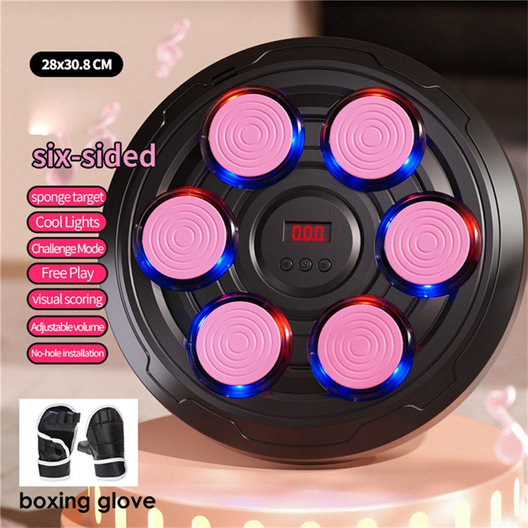 Children's Musical Boxing Target Electronic Training Equipment 6 Keys with Boxing Glove