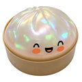 DOWMOO Pearl Color Steamed Bun Shape Squeeze Toy with Steamer Box Stress Relief Toy for Adult Kids
