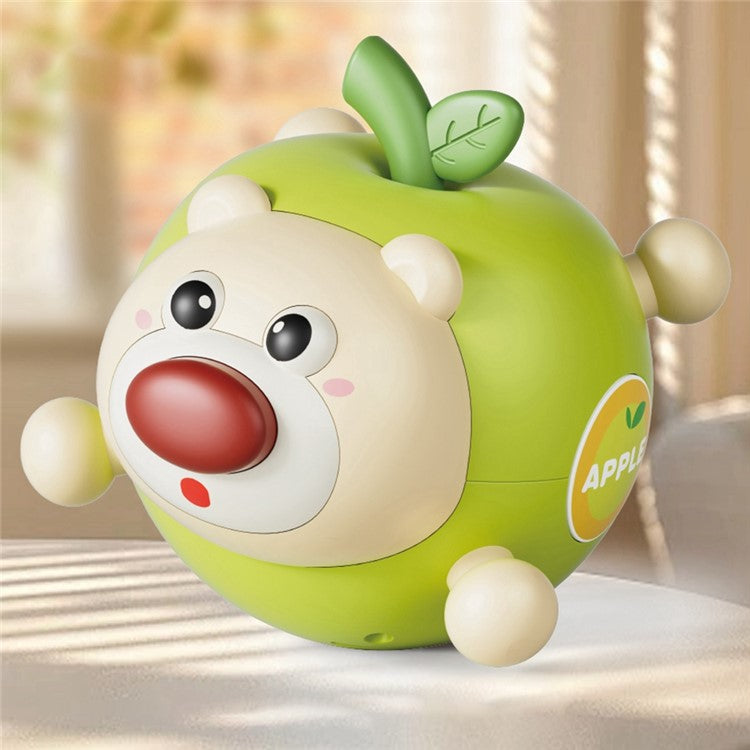 211AB Fruit Bear Tumbler Leksak med ljud för 1-3 år Baby Toy Tanding Rattle Early Education Toy
