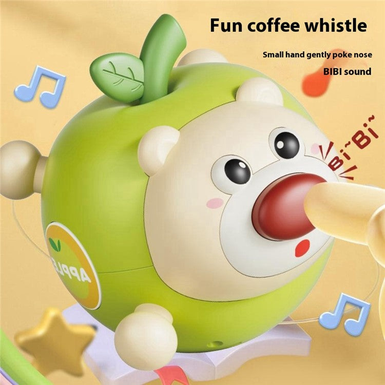 211AB Fruit Bear Tumbler Leksak med ljud för 1-3 år Baby Toy Tanding Rattle Early Education Toy