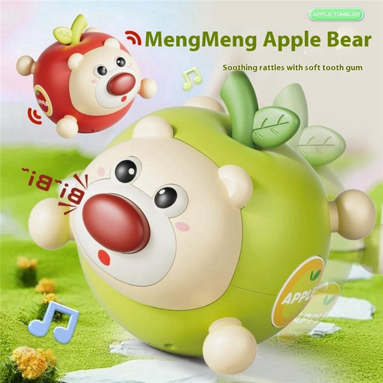 211AB Fruit Bear Tumbler Leksak med ljud för 1-3 år Baby Toy Tanding Rattle Early Education Toy