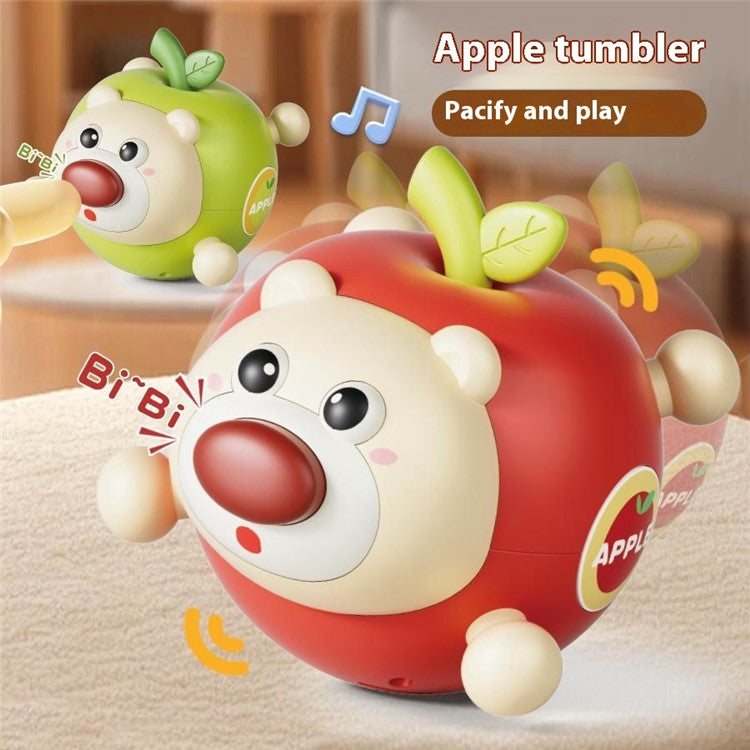 211AB Fruit Bear Tumbler Leksak med ljud för 1-3 år Baby Toy Tanding Rattle Early Education Toy