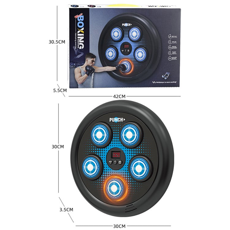 SJL3610 Music Boxing Target for Kids Bluetooth-compatible Rhythm Punching Smart Scoring Reaction Traine
