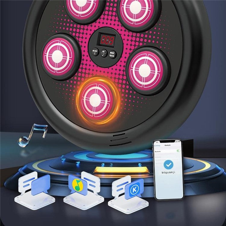 SJL3610 Music Boxing Target for Kids Bluetooth-compatible Rhythm Punching Smart Scoring Reaction Traine