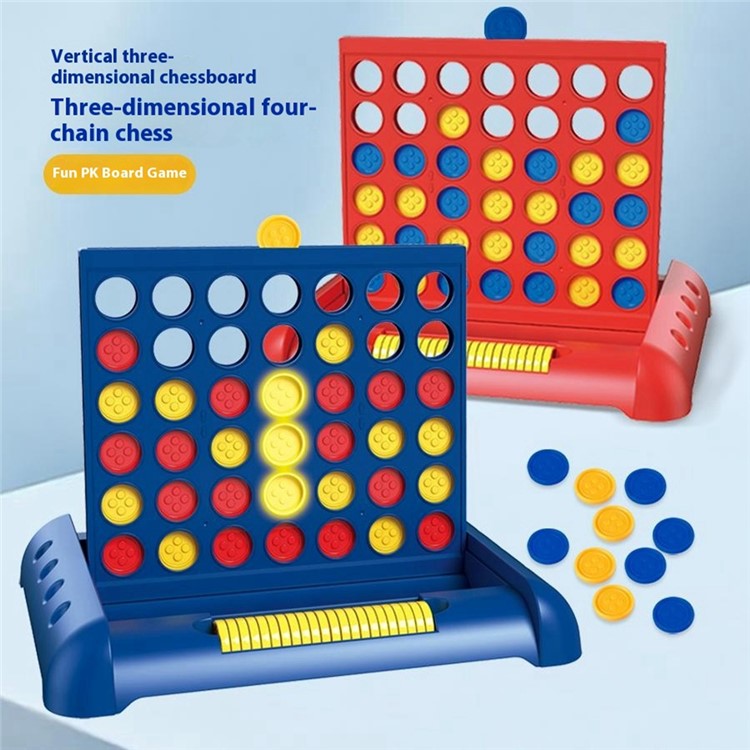 STEM Educational 4 i rad Connect Four Game Board Leksak för barn / Interaktivt förälder-barn bordsspel
