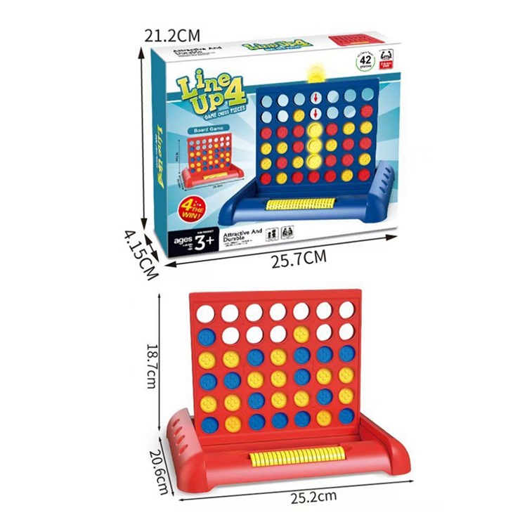 STEM Educational 4 i rad Connect Four Game Board Leksak för barn / Interaktivt förälder-barn bordsspel