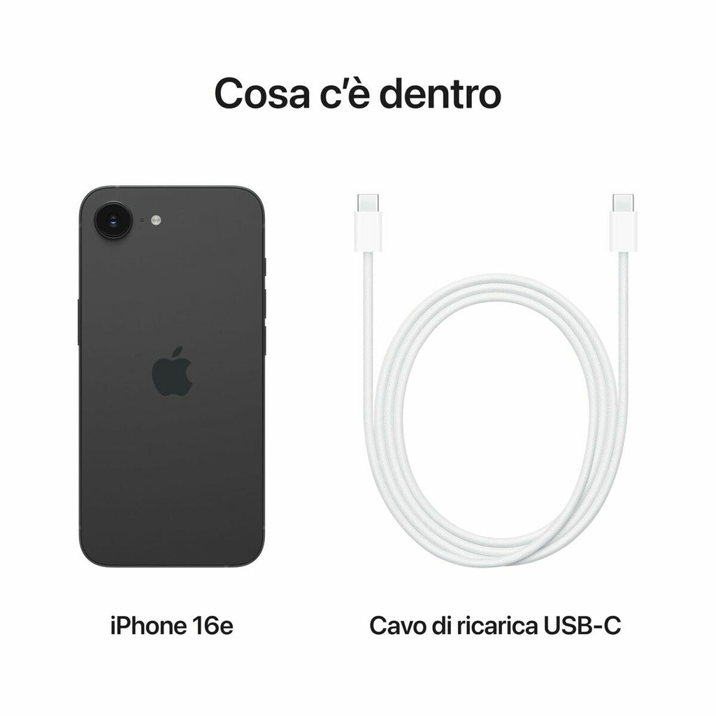 Apple Smartphone Apple Iphone 16E 6,1" Hexa Core 8 Gb Ram 128 Gb Svart