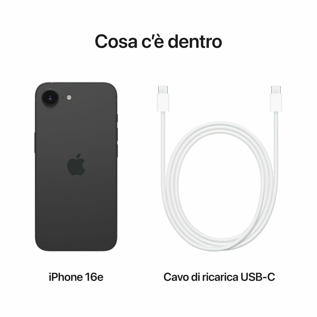 Apple Smartphone Apple Iphone 16E 6,1" Hexa Core 8 Gb Ram 128 Gb Svart