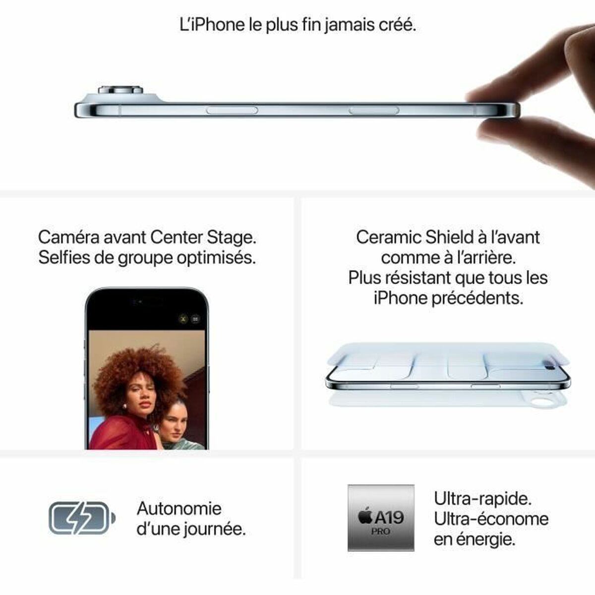 Apple Smartphone Apple Iphone Air 6,5" A19 Pro 256 Gb Blå