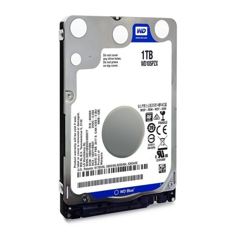 Hårddisk Western Digital WD10SPZX 1 TB 2,5" SATA III 1 TB