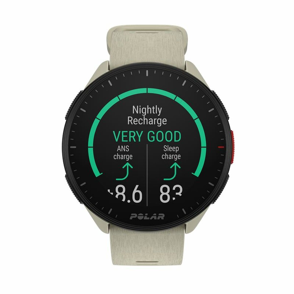 Sporting Polar Pacer Beige (Ø 45 mm)
