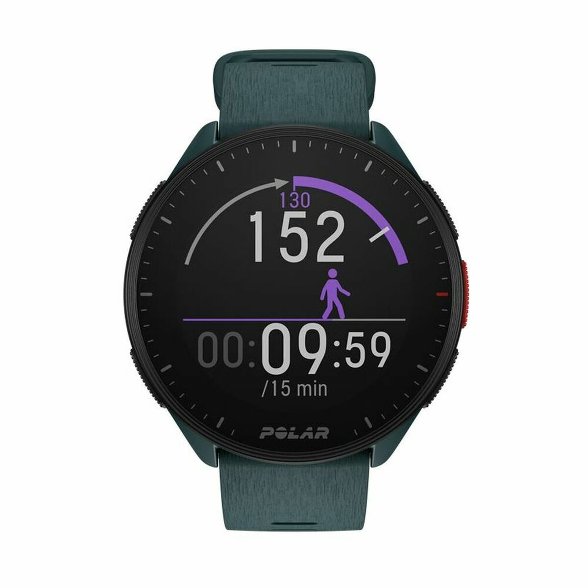 Smartklocka med stegräknare för löpning Polar Pacer 45 mm Grön