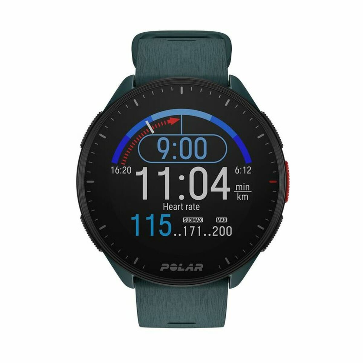 Smartklocka med stegräknare för löpning Polar Pacer 45 mm Grön
