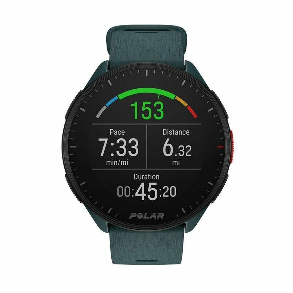 Smartklocka med stegräknare för löpning Polar Pacer 45 mm Grön