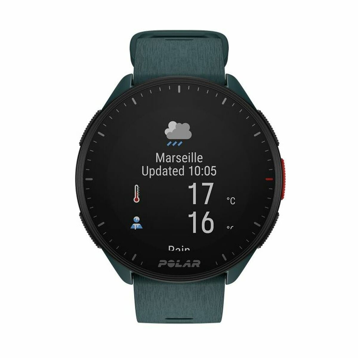 Smartklocka med stegräknare för löpning Polar Pacer 45 mm Grön