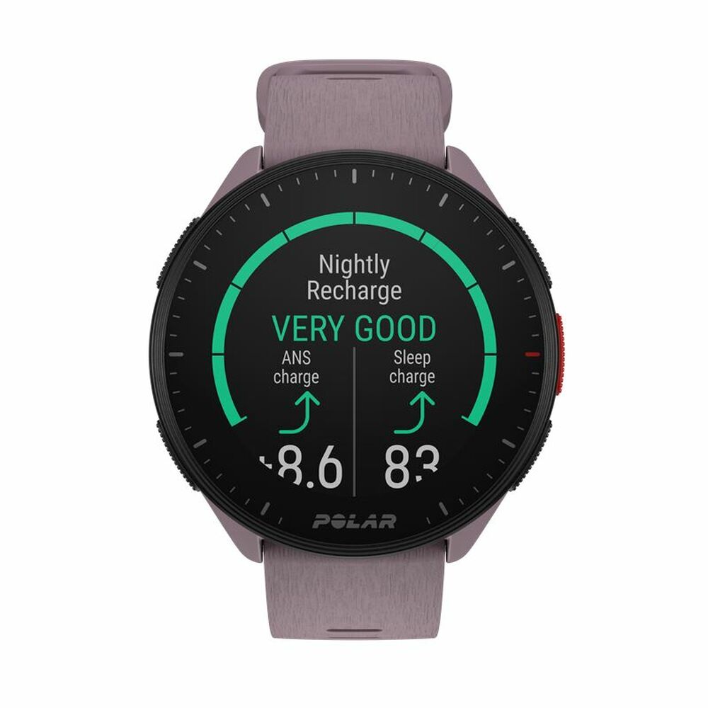 Smartklocka med stegräknare för löpning Polar Pacer 45 mm Lila