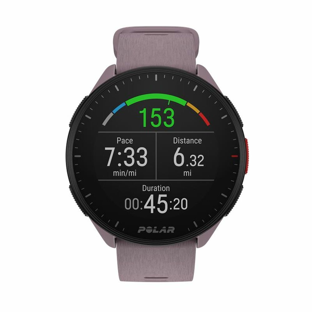 Smartklocka med stegräknare för löpning Polar Pacer 45 mm Lila