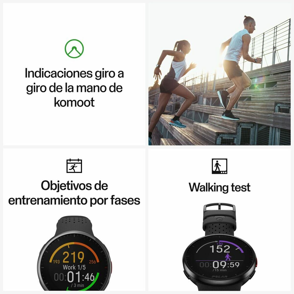Smartklocka Polar Pacer Pro Grå