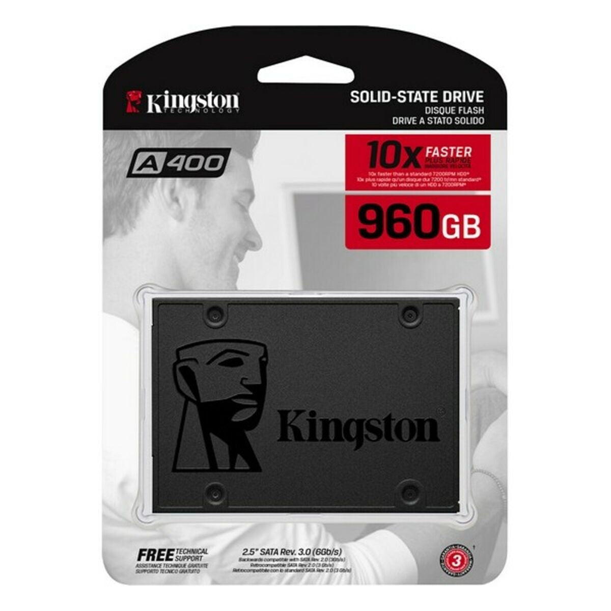 Hårddisk Kingston A400 SSD 2,5"