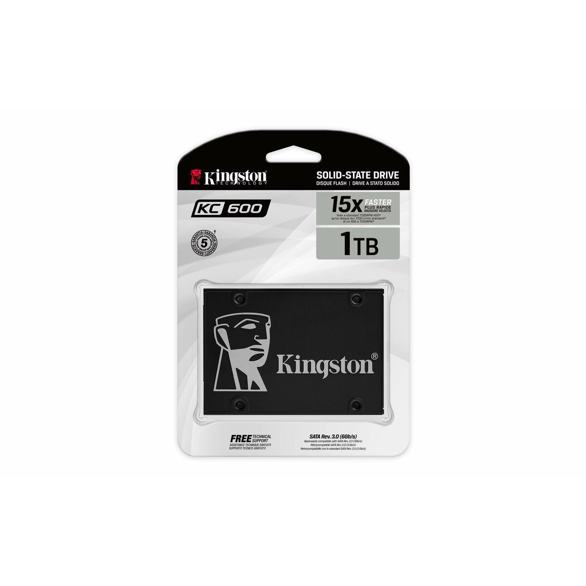 Extern hårddisk Kingston SKC600/1024G 1 TB 1 TB SSD