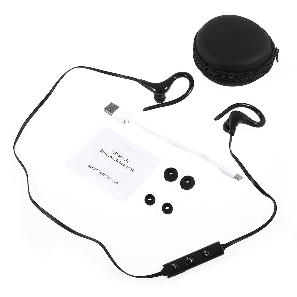 Q10 Wireless Bluetooth-compatible Sports Stereo Earphone Neck Hanging Headset Headphone with Mic