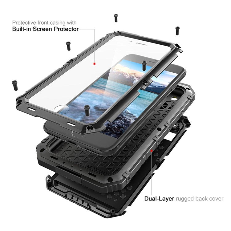 Powerful Phone Cover for iPhone 7/8 4.7 inch/SE (2020)/SE (2022) Shockproof Drop-proof Dust-proof Cellphone Protecto