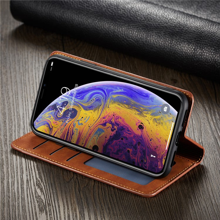 FORWENW Fantasy Series Silky Touch Leather Wallet Case for iPhone XS 5.8 inch