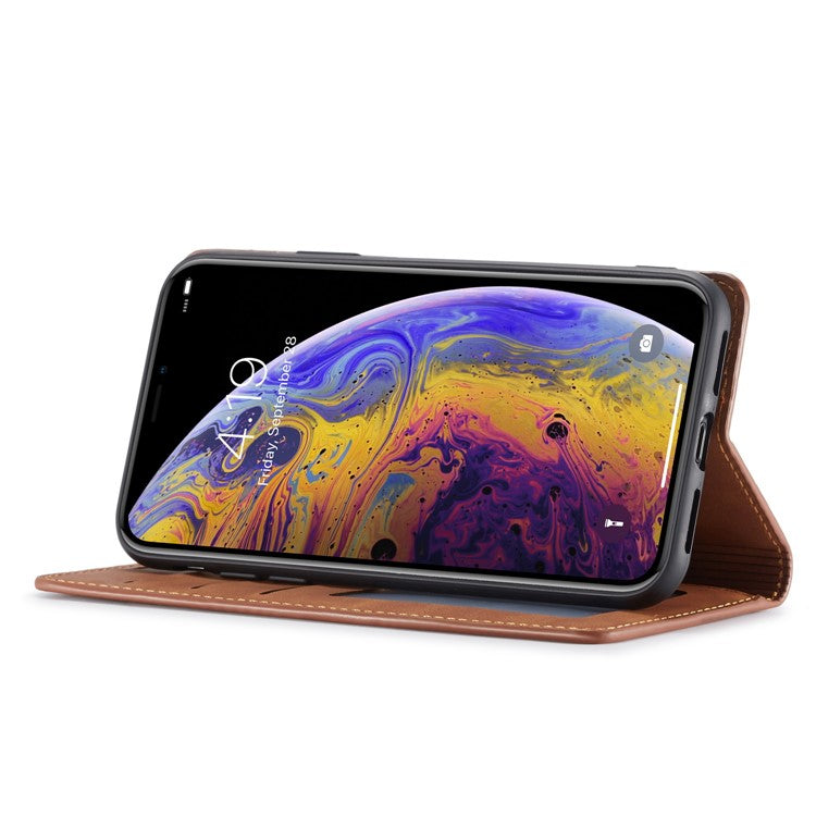 FORWENW Fantasy Series Silky Touch Leather Wallet Case for iPhone XS 5.8 inch