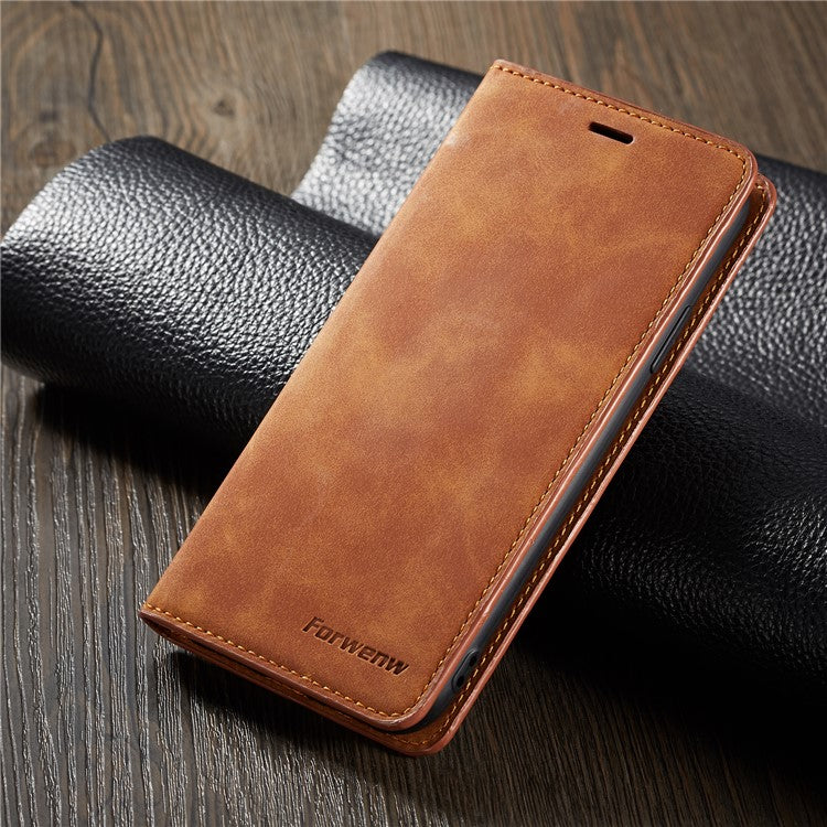 FORWENW Fantasy Series Silky Touch Leather Wallet Case for iPhone XS 5.8 inch