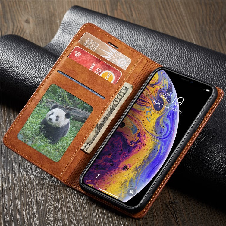 FORWENW Fantasy Series Silky Touch Leather Wallet Case for iPhone XS 5.8 inch
