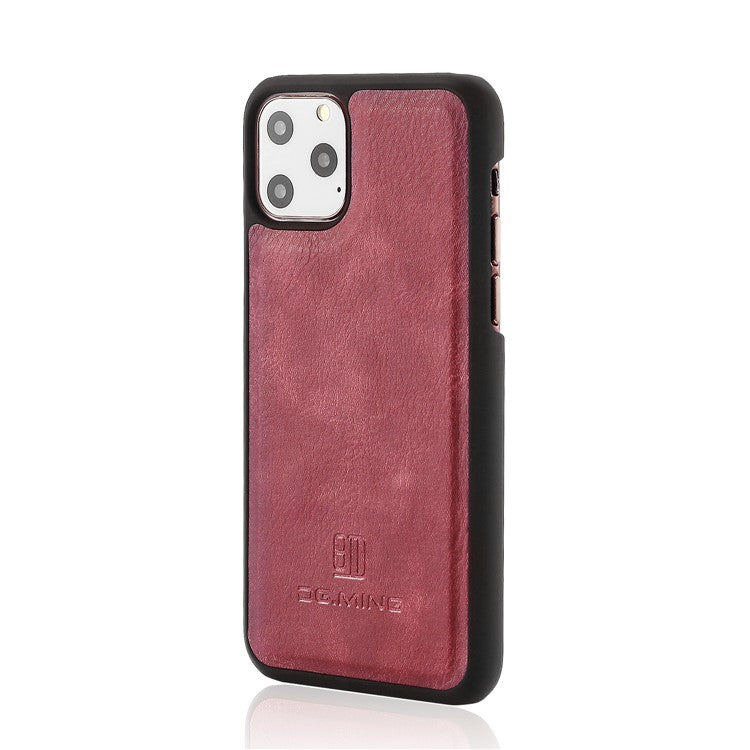 För iPhone 11 Pro Max 6,5 tum (2019) DG.MING Läder med stativöverdrag