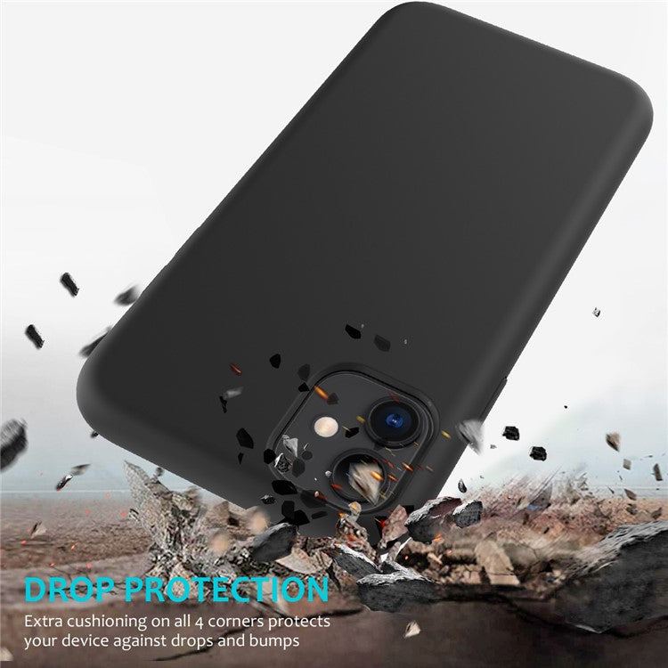 Anti-scratch Soft Liquid Silicone Phone Shell Mobile Phone Bag Case for iPhone 11 6.1 inch (2019
