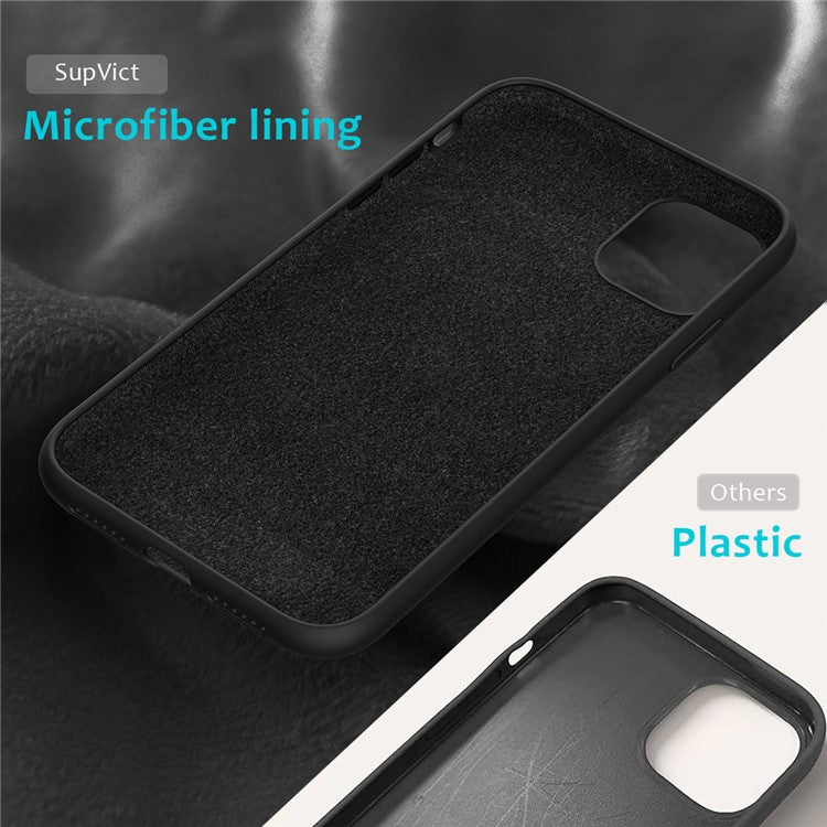 Anti-scratch Soft Liquid Silicone Phone Shell Mobile Phone Bag Case for iPhone 11 6.1 inch (2019