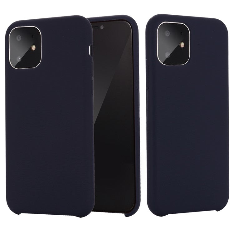 Anti-scratch Soft Liquid Silicone Phone Shell Mobile Phone Bag Case for iPhone 11 6.1 inch (2019