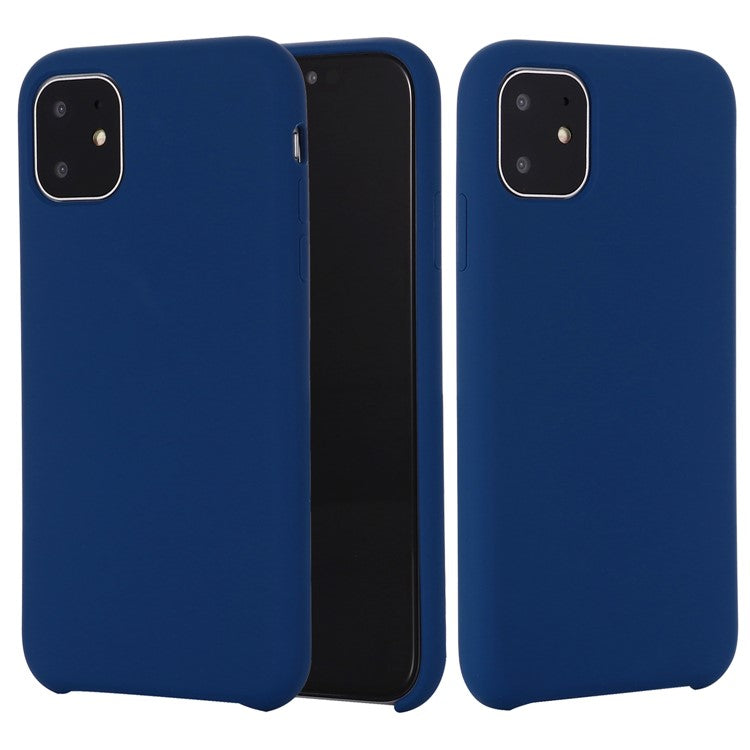 Anti-scratch Soft Liquid Silicone Phone Shell Mobile Phone Bag Case for iPhone 11 6.1 inch (2019