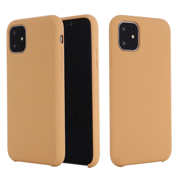 Anti-scratch Soft Liquid Silicone Phone Shell Mobile Phone Bag Case for iPhone 11 6.1 inch (2019