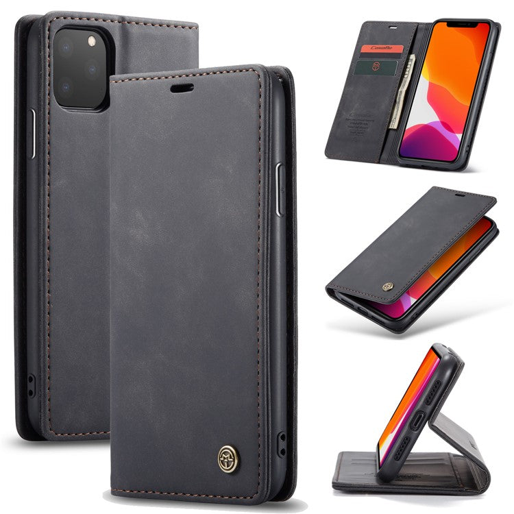CASEME 013-serien Autoabsorberat plånboksfodral i läder för iPhone 11 Pro 5,8-tum (2019)