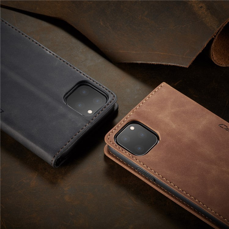 CASEME 013-serien Autoabsorberat plånboksfodral i läder för iPhone 11 Pro 5,8-tum (2019)