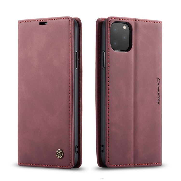CASEME 013-serien Autoabsorberat plånboksfodral i läder för iPhone 11 Pro 5,8-tum (2019)