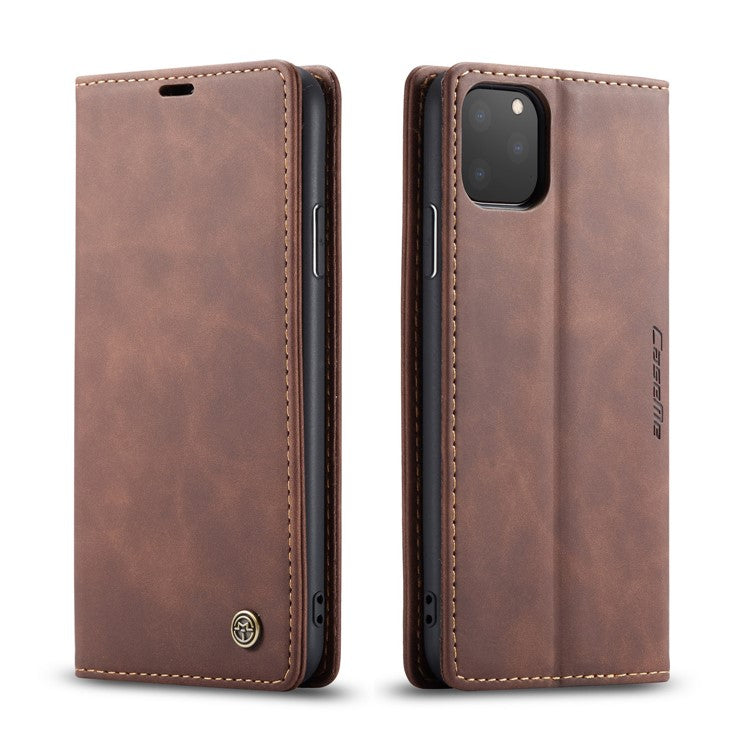 CASEME 013-serien Autoabsorberat plånboksfodral i läder för iPhone 11 Pro 5,8-tum (2019)