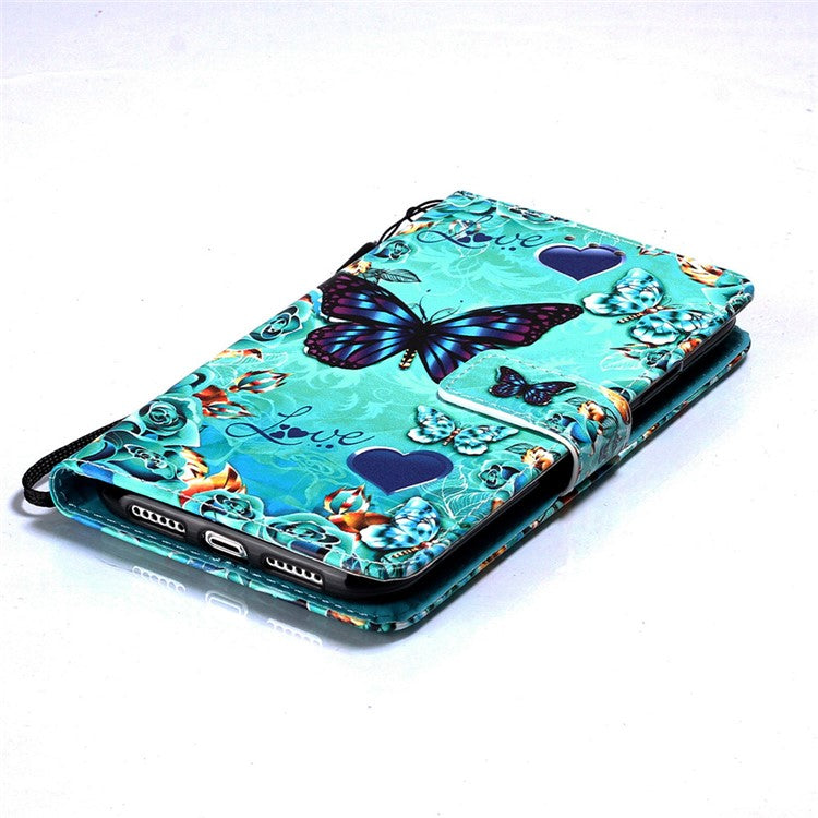 Mönsterutskrift PU Läder Flip Stand Fodral för iPhone 11 Pro Max 6,5 tum