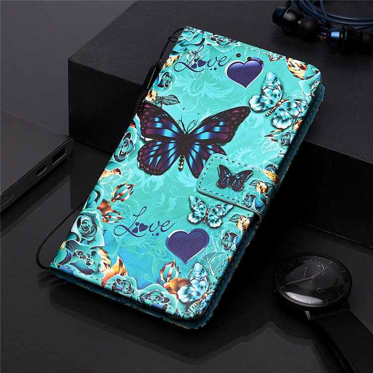 Mönsterutskrift PU Läder Flip Stand Fodral för iPhone 11 Pro Max 6,5 tum