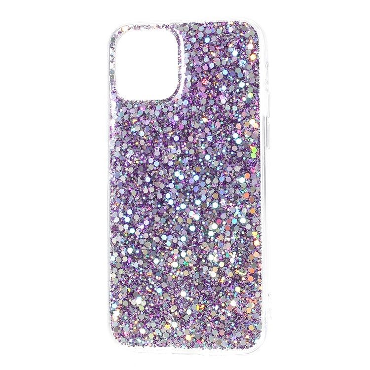 Flash Powder Paljetter Akryl + TPU Hybridfodral för iPhone 11 Pro 5,8 tum (2019)