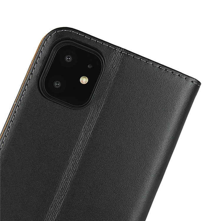 Plånboksställ i äkta läder Telefonskal för iPhone 11 Pro 5,8-tum