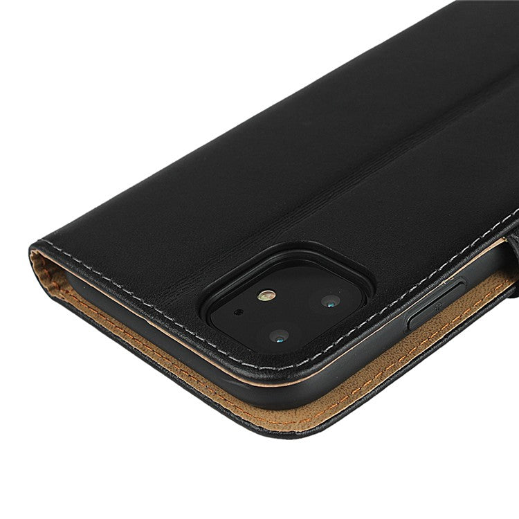 Plånboksställ i äkta läder Telefonskal för iPhone 11 Pro 5,8-tum