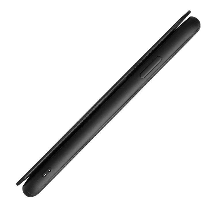 QIALINO För iPhone 11 Pro 5,8 tum Top Cowhide Läder Telefonskydd Plånbok Fullt skydd Folio Flip Fodral