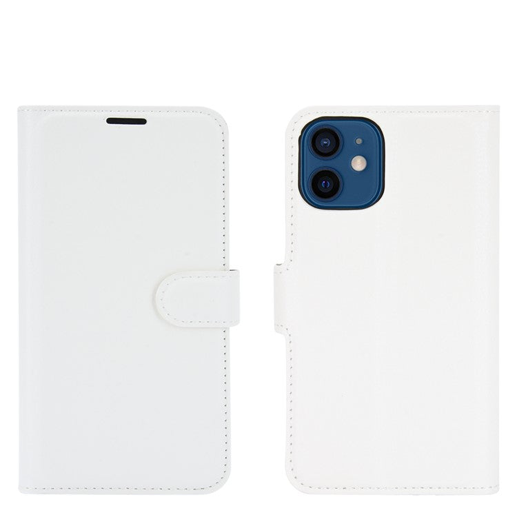 Litchi Texture Wallet Stand Leather Phone Cover for iPhone 12 mini Mobile Phone Accessorie
