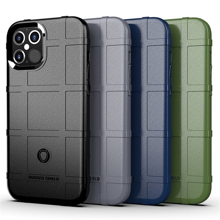 Anti-shock Square Texture Thicken TPU Shell for iPhone 12 Pro Max 6.7 inc