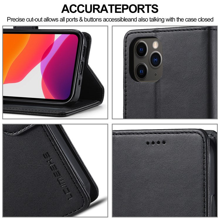 LC.IMEEKE Card Holder Leather Wallet Stand Cover Phone Case for iPhone 12 Pro 6.1 inc