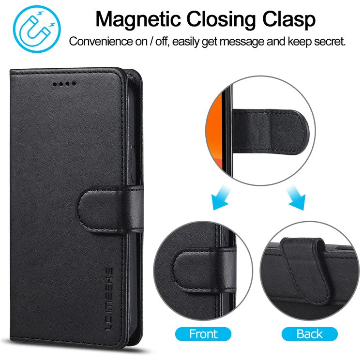 LC.IMEEKE Card Holder Leather Wallet Stand Cover Phone Case for iPhone 12 Pro 6.1 inc